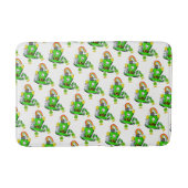 Happy St. Patrick's Day Rabbit Bathmats バスマット (正面)