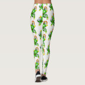 Happy St. Patrick's Day Rabbit Leggings レギンス (裏面)