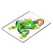 Happy St. Patrick's Day Rabbit Notebook ノートブック (左側)