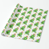 Happy St. Patrick's Day Rabbit Wrapping Paper ラッピングペーパー (アンロールド)