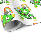 Happy St. Patrick's Day Rabbit Wrapping Paper ラッピングペーパー (ロールコーナー)