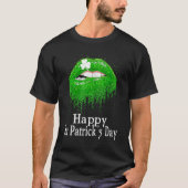 Happy St Patrick's Day Saint Irish Patrick Girl bo Tシャツ (正面)
