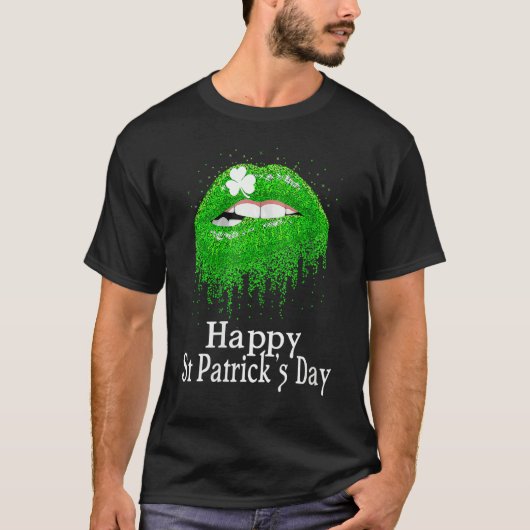 Happy St Patrick's Day Saint Irish Patrick Girl bo Tシャツ (正面)