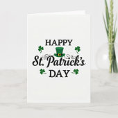 Happy St Patricks Day Script Card カード (正面)