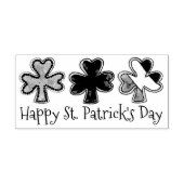 Happy St. Patrick's Day Shamrockクッキーのスタンプ ラバースタンプ (インプリント)