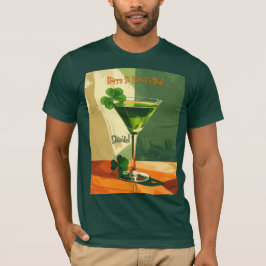 Happy St. Patrick's Day Shamrock Martini  Tシャツ