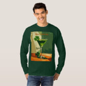 Happy St. Patrick's Day Shamrock Martini  Tシャツ (正面フル)