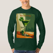 Happy St. Patrick's Day Shamrock Martini  Tシャツ (正面)