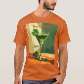 Happy St. Patrick's Day Shamrock Martini  Tシャツ (正面)