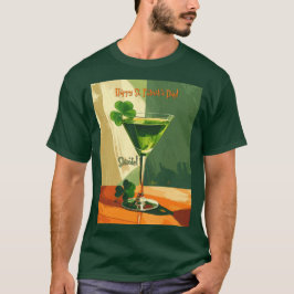 Happy St. Patrick's Day Shamrock Martini  Tシャツ