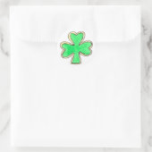 Happy St. Patrick's Day Shamrock Sugar Cookies ラウンドシール (バッグ)