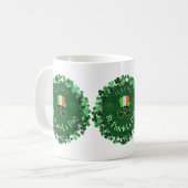 Happy St. Patrick's Day Shamrock Wreath Mug コーヒーマグカップ (正面左)