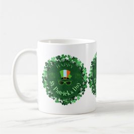 Happy St. Patrick's Day Shamrock Wreath Mug コーヒーマグカップ