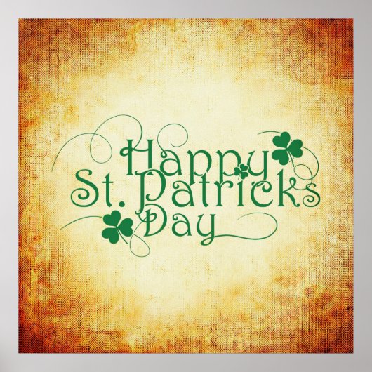 Happy St. Patrick's Day Squareポスター ポスター (正面)