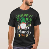 Happy St Patrick's Day Three Gnome Irish Flag Sham Tシャツ (正面)