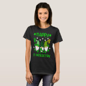 Happy St Patrick's Day Three Gnome Irish Shamrock  Tシャツ (正面フル)
