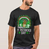 Happy St Patrick's Day Three Gnome Irish Shamrock  Tシャツ (正面)