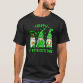 Happy St Patrick's Day Three Gnomes Shamrock Boys  Tシャツ (正面)