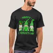 Happy St Patrick's Day Three Gnomes Shamrock Boys Tシャツ (正面)