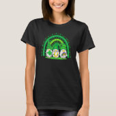 Happy St Patrick's Day Three Gnomes Shamrock Rainb Tシャツ (正面)