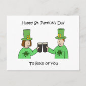 Happy St Patrick's Day to Both You ポストカード (正面)