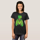 Happy St Patrick's Day  Video Game Lucky Shamrock  Tシャツ (正面フル)