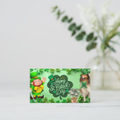 Happy St. Patrick's Day with our Helena エンクロージャーカード (スタンド正面)