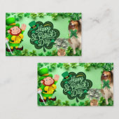 Happy St. Patrick's Day with our Helena エンクロージャーカード (正面/裏面)