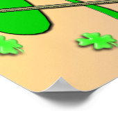 Happy St Patrick's Shamrock Dayポスター ポスター (角)