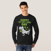 Happy St Patricks T Rex Day Women Men Boy Girl Kid Tシャツ (正面フル)