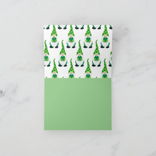 Happy St. Pattrick's Day Greeting Card シーズンカード (内部)