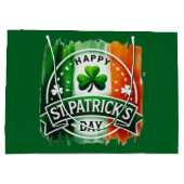 Happy St. Patty's Day ラージペーパーバッグ (裏面)