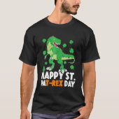 Happy St. REX Day Penguin Cute Funny Saurus 2022 Tシャツ (正面)