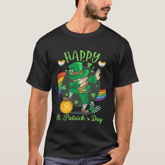Happy St Saint Patrick s Day  Irish Leprechaun Dap Tシャツ (正面)