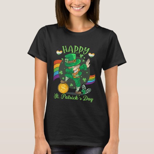 Happy St Saint Patrick s Day  Irish Leprechaun Dap Tシャツ (正面)