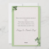 Happy St Saint Patrick's Day シーズンカード (裏面)