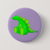 Happy Stegosaurus - 缶バッジ (正面)