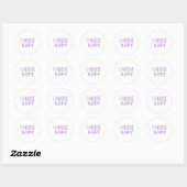 Happy Stickerの選択 ラウンドシール (シート)
