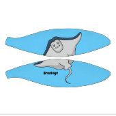 Happy stingray fish cartoon illustration ミニバスケットボール (パネル)