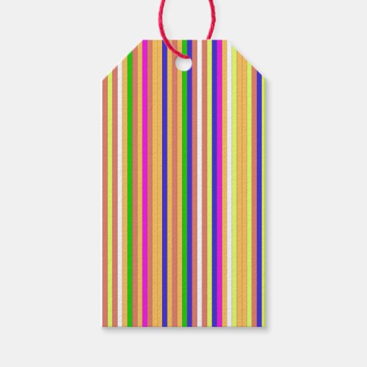 Happy Stripes ギフトタグ (正面)