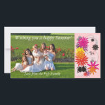 Happy Summerフォトカード<br><div class="desc">クリスマスと新年の写真カードを送る。夏に違うは1つ送り出すか、またはイースターに代わる！この美しい夏の花のデザインは、夏や復活祭のための素敵な写真カードを作る。写真を自分の写真に置き換え、クリック文字で変更する。</div>