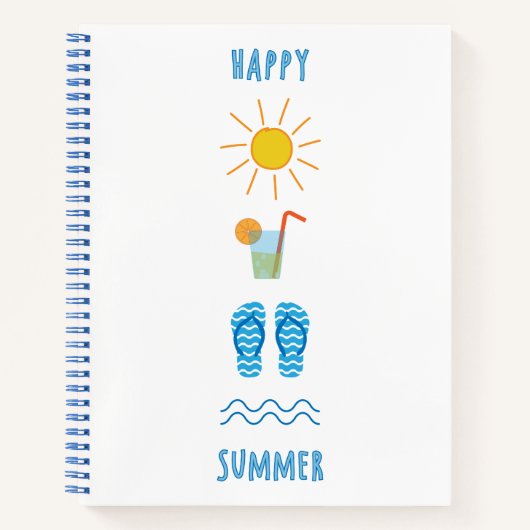 Happy Summer Notebook ノートブック (正面)
