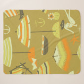 Happy Summertime Seamless Pattern シェルパブランケット (正面(横))