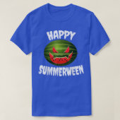 Happy Summerween Retro Watermelon Jack O Lantern  Tシャツ (デザイン正面)