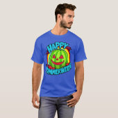 Happy Summerween Summer Watermelon Jackolantern Ha Tシャツ (正面フル)