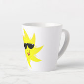 Happy Sun Mug – 明るい一日を開始 カフェラテマグ (右アングル)