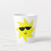 Happy Sun Mug – 明るい一日を開始 カフェラテマグ (正面)