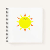 Happy Sun Spiral Notebook ノートブック (正面)