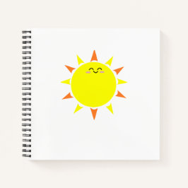Happy Sun Spiral Notebook ノートブック