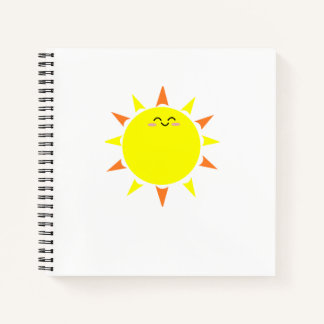 Happy Sun Spiral Notebook ノートブック